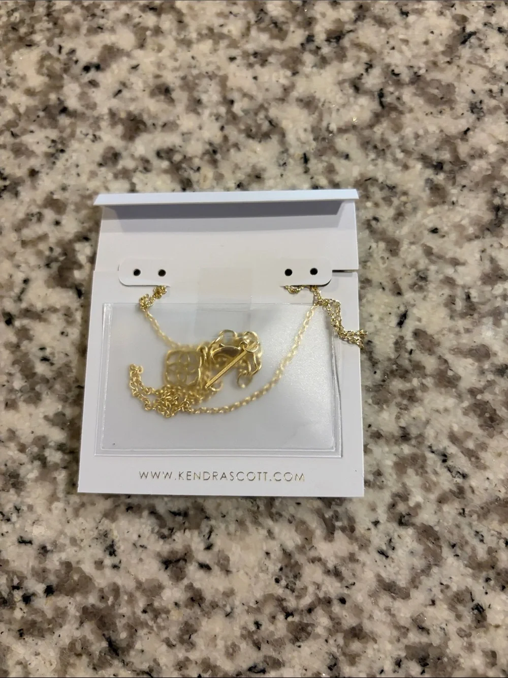Kendra Scott Gold Chain Necklace with Ruby Red Druzy Pendant